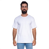 Camiseta Básica Masculina Algodão Lisa Branca Preta Mescla