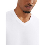Camiseta Básica Masculina Manga Curta Gola V Hering 022b