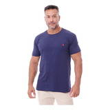 Camiseta Básica Masculina Marinho -frete Grátis- 12x S/juros