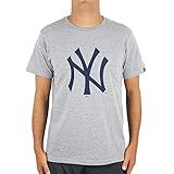 Camiseta Básica NY Yankees New Era Masculino Mescla Cinza P