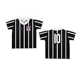 Camiseta Bebê Corinthians Listras Preta
