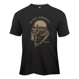 Camiseta Black Sabbath Tony Stark Rock N Roll 100 Algodão