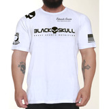 Camiseta Black Skull Dry Fit Soldado Bope Branca Black Skull