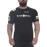 Camiseta Black Skull Dry Fit Soldado Bope Caveira Preta