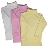Camiseta Blusa Cacharrel Kit Com 3 Infantil Bebê Ribana 1 Ao 8 Rosa MENINA 4 