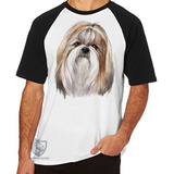 Camiseta Blusa Cachorro Cão Dog Shih Tzu Raça Pintura