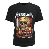 Camiseta Blusa Infantil Banda Metallica Game Kids