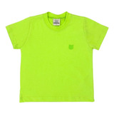 Camiseta Blusa Infantil Básica Lisa Manga Curta Malha 30 1 P