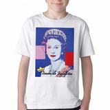 Camiseta Blusa Infantil Rainha Inglaterra Elizabeth