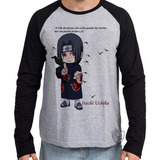 Camiseta Blusa Manga Longa Manga Naruto