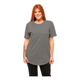 Camiseta Blusa Oversized Longline Plus Size Feminina Swag