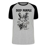 Camiseta Blusa Plus Size Deep Purple Smoke In The Water Rock
