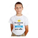 Camiseta Branca Infantil Fui Promovido A Irmão Mais Velho