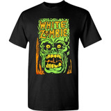 Camiseta Branca Zombie Cd Logo Monster Yell
