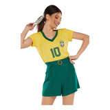 Camiseta Brasil Feminina Blusa Seleção Brasileira