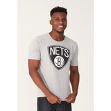 Camiseta Brooklyn Nets Classic Nba Cinza