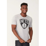 Camiseta Brooklyn Nets Classic Nba Cinza