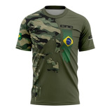 Camiseta Cac Colecionador Caça Militar Brasil Proteção Uv50 