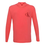 Camiseta Calvin Klein Jeans Infantil Manga Longa C capuz