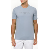 Camiseta Calvin Klein Jeans Masculina New Feels Azul Claro