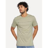 Camiseta Calvin Klein Jeans Sustainable Outline Cáqui Claro