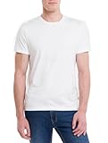 Camiseta Calvin Klein Liquid Cotton Logo Bordado 40ZK300 Masculino Casual GG Branco 