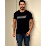 Camiseta Calvin Klein Masculina Estampada Preta