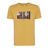 Camiseta Calvin Klein Nature Blend CM2PW01TC615 Masculino Casual As2 Alpha X L Regular Amarelo Ouro 0118 GG 