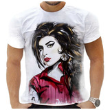 Camiseta Camisa Amy Winehouse Cantora Compositora Rock #09