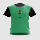 Camiseta Camisa Árvore De Palmeira Com Cocos