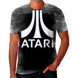 Camiseta Camisa Atari Game Jogo Antigo Masculina Ke07