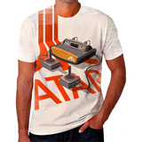 Camiseta Camisa Atari Game Jogo Antigo Masculina Ke14