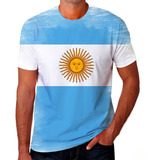 Camiseta Camisa Bandeira Argentina Pais Arte