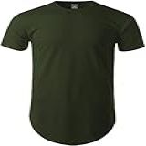 Camiseta Camisa Blusa Oversized Longline Masculina Swag BR Alfa XG Regular Verde 