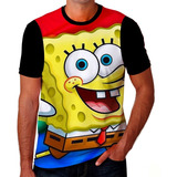 Camiseta Camisa Bob Esponja Desenho Animado