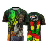Camiseta Camisa Bob Marley Reggae Rasta