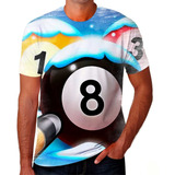 Camiseta Camisa Bola 8 Sinuca Jogo Mesa Baralho Truco 02