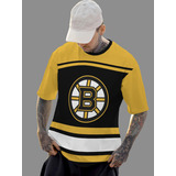 Camiseta Camisa Boston Bruins Hockey Black Full Ref1599