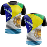 Camiseta Camisa Brasil Arte Trajes Argentina