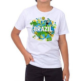 Camiseta Camisa Brasil Tropical Copa 2018