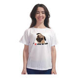 Camiseta Camisa Cachorro Pug Pronta Entrega