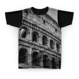 Camiseta Camisa Coliseu Roma Itália Monumento História - V09