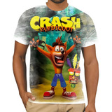 Camiseta Camisa Crash Bandicoot Games Jogos