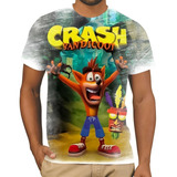 Camiseta Camisa Crash Bandicoot Games Jogos Infantil Ps1 02