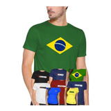 Camiseta Camisa Do Brasil Masculina Feminina