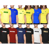 Camiseta Camisa Do Brasil Masculina Feminina Seleções Copa