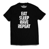 Camiseta Camisa Eat Sleep Rave Repeat Fatboy Slim Musica