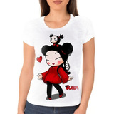 Camiseta Camisa Feminina Pucca Garu Fofo Anime Manga Hd 01