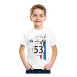 Camiseta Camisa Fusca Herbie 53 Infantil