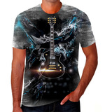 Camiseta Camisa Guitarra Instrumento Musical Banda